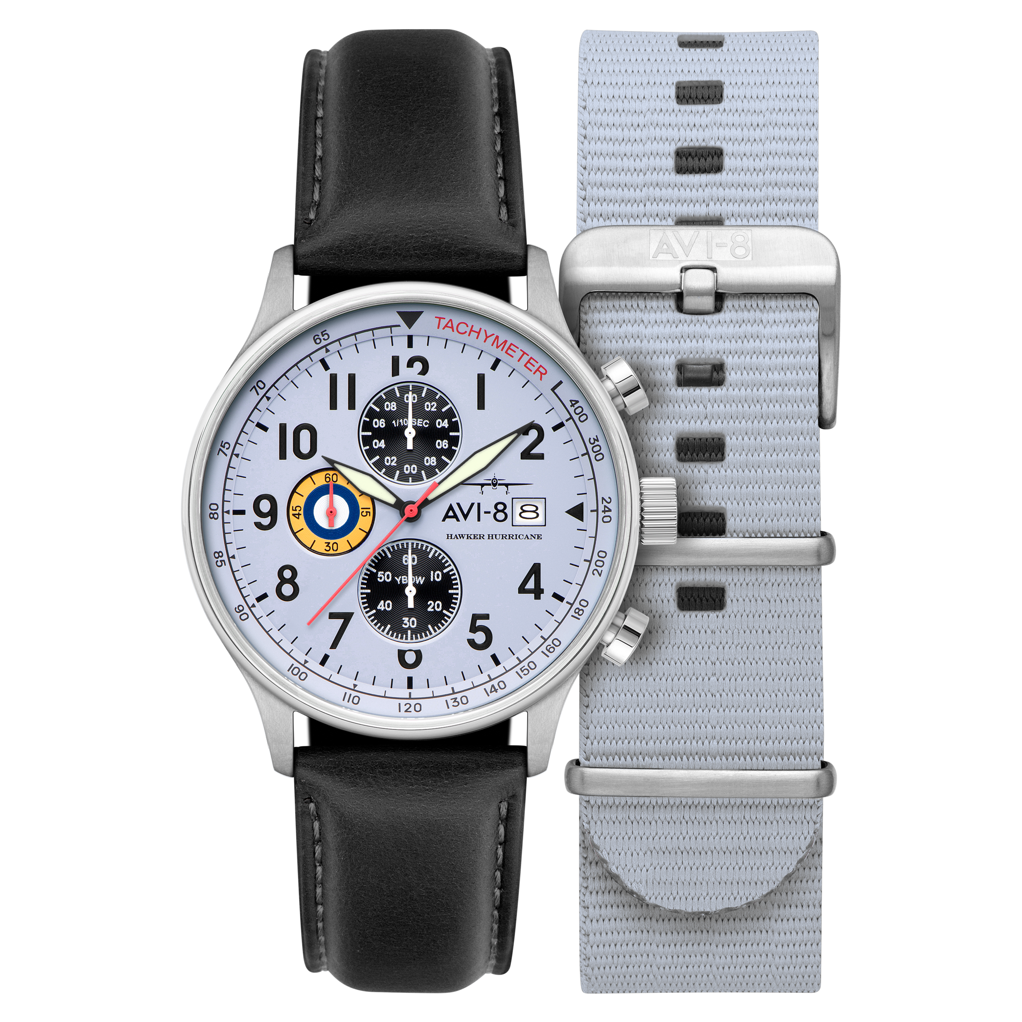 Faded Blue | Hawker Hurricane Classic Chronograph – AVI-8 Timepieces