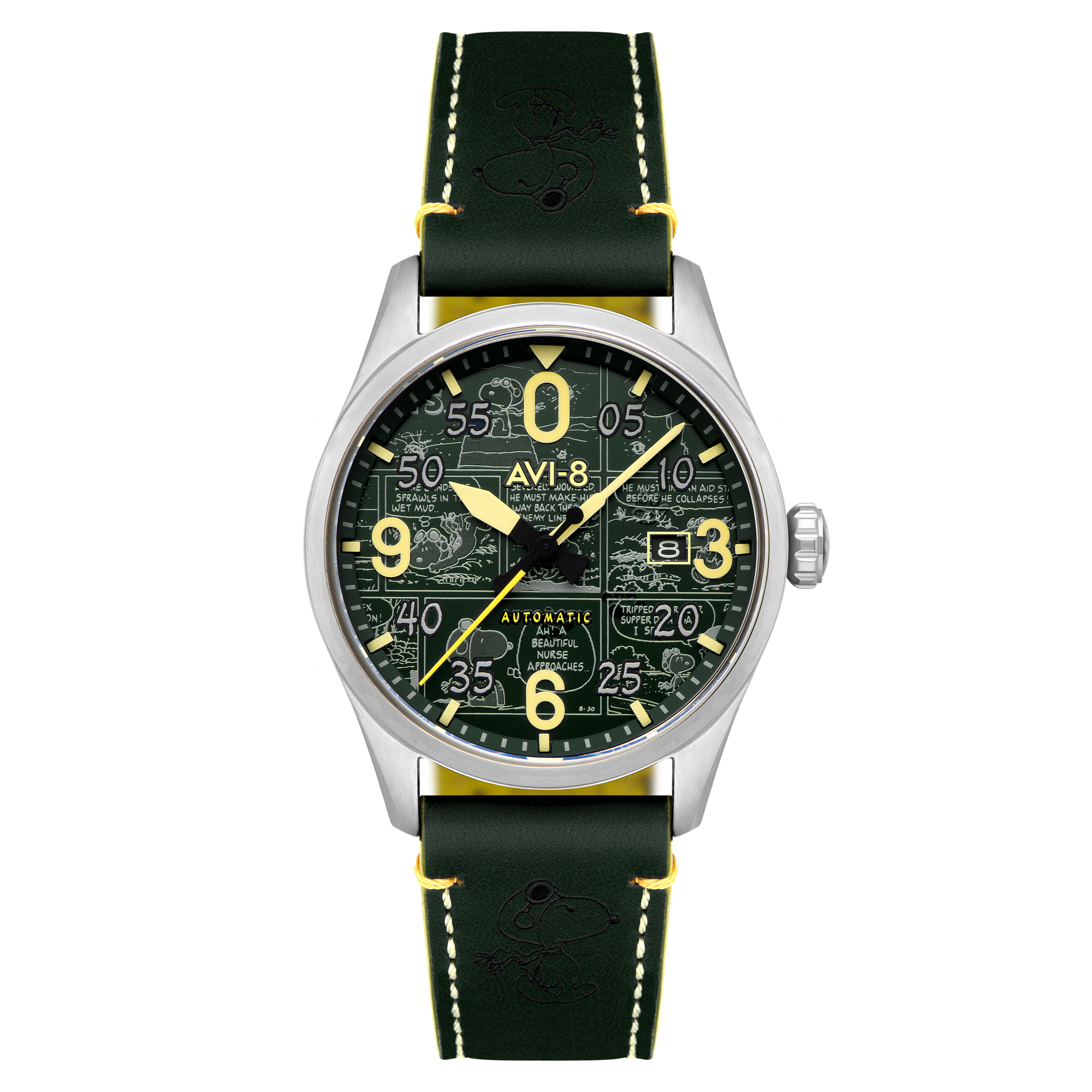 Aviator Green | Spitfire Smith Automatic Peanuts Snoopy Flying Ace