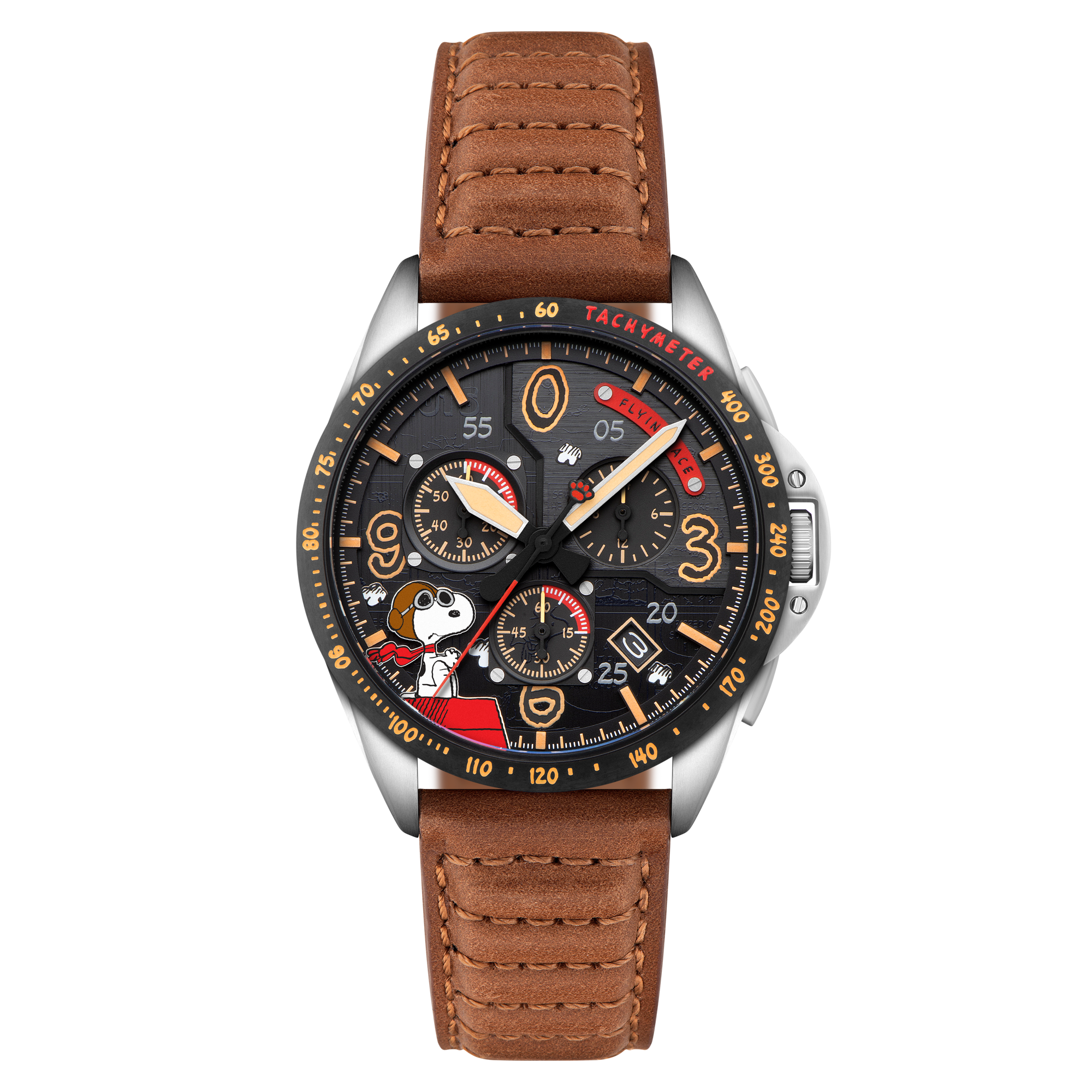 Biplane Brown | P-51 Mustang Blakeslee Chronograph Peanuts Snoopy