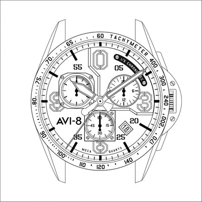 P-51 Mustang Blakeslee Chronograph<br>AV-4077
