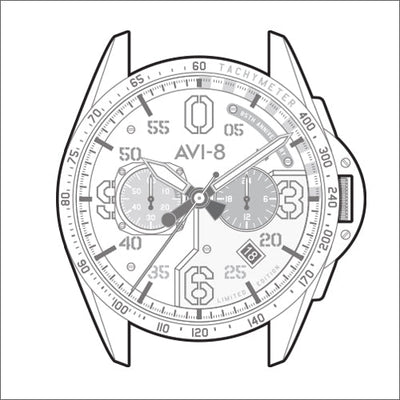P-51 Mustang Kindelberger Chronograph 85th Anniversary Limited Edition<br>AV-4143