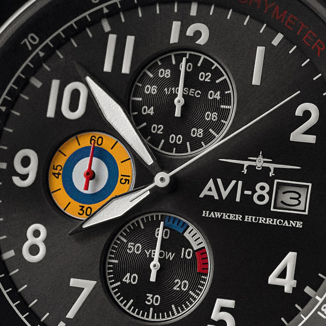 Military Green | Hawker Hurricane Classic Chronograph – AVI-8 Military Green | Hawker Hurricane Classic Chronograph – AVI-8