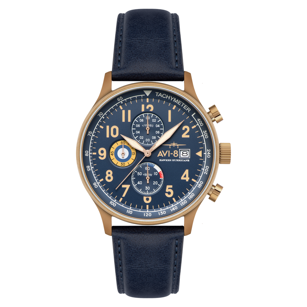 クナイスル BLUE STAR AC 168cm Regent Blue | hawker-hurricane-classic-chronograph-regent-blue-av