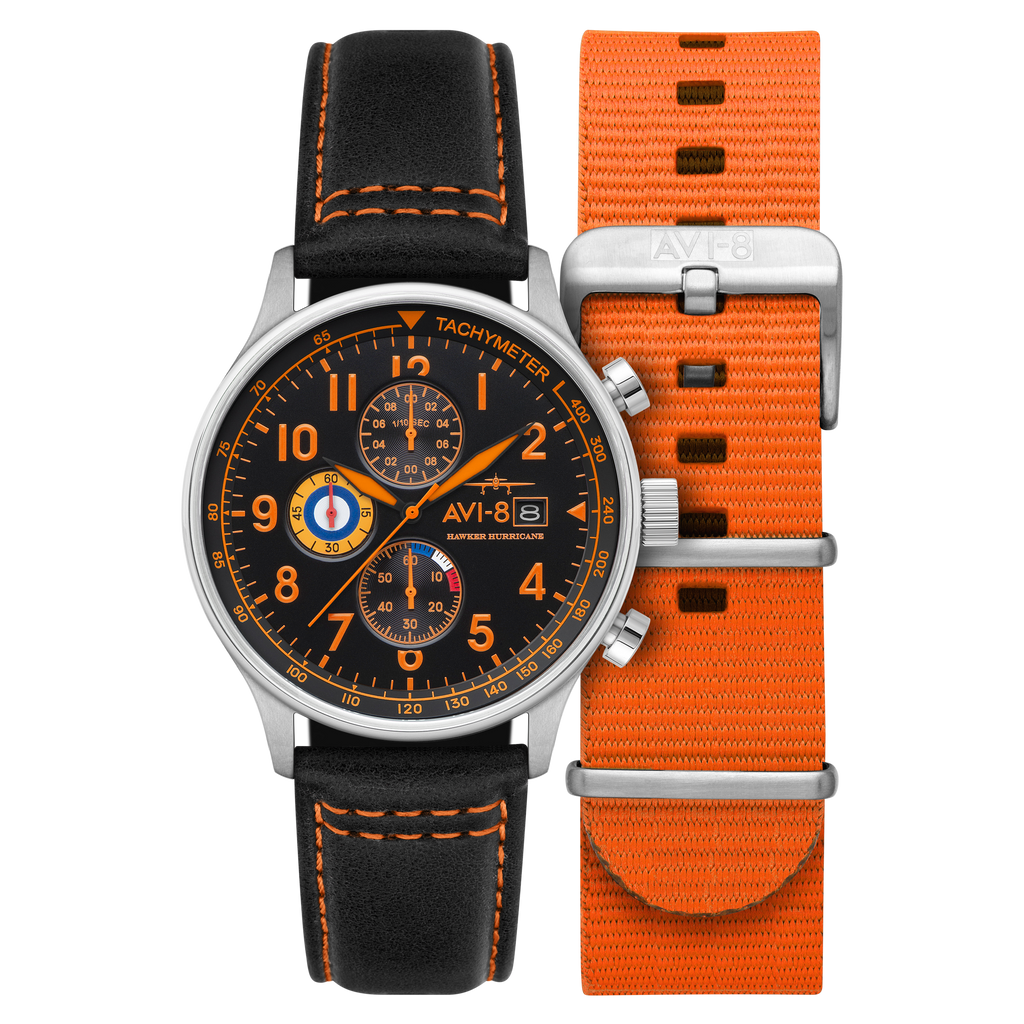 HYDE HYGACHA ハイガチャ 時計 LIVE 2023 Tiger Orange | Hawker Hurricane Classic Chronograph – AVI-8 Timepieces