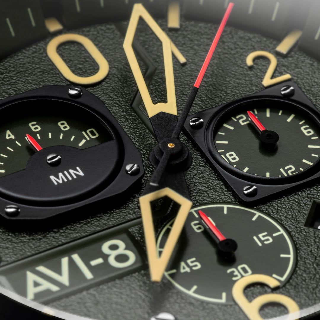 Deep Green Black | Hawker Hunter Retrograde Chronograph – AVI-8