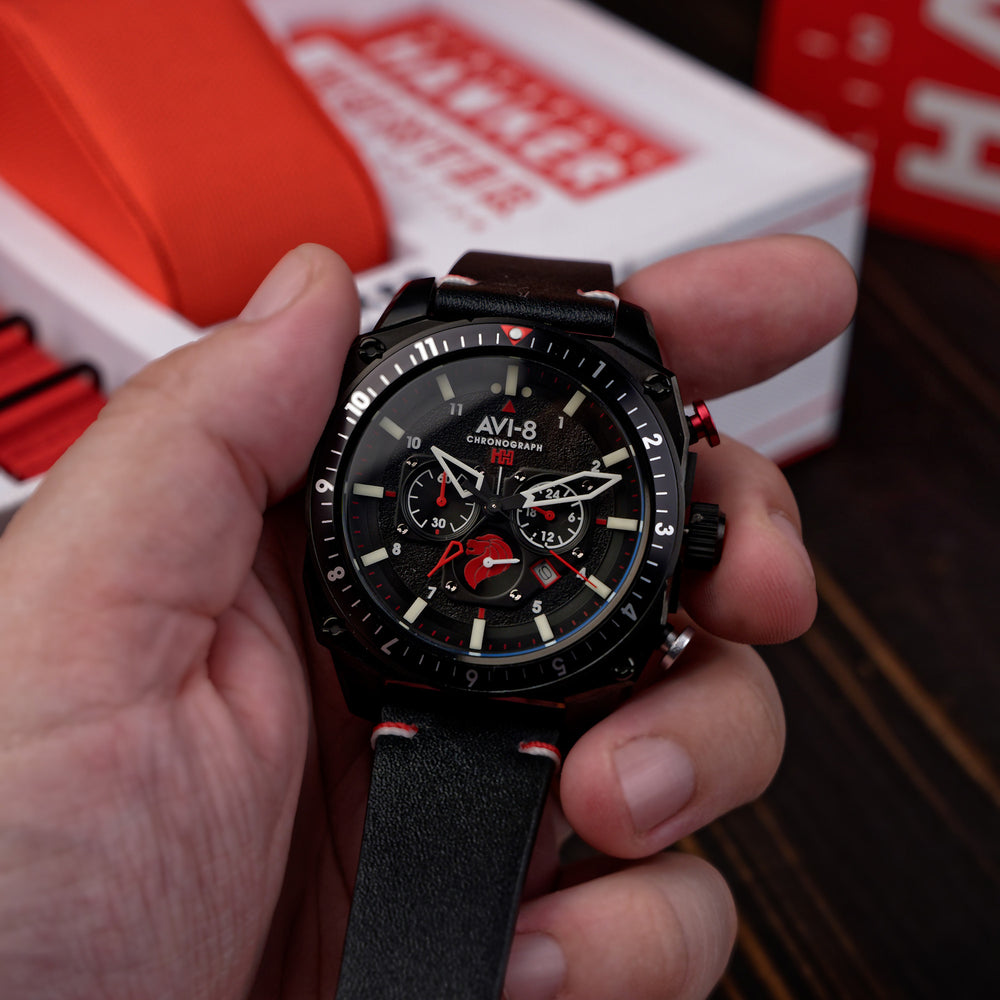 Pegasus Black | Hawker Hunter Atlas Dual Time Chronograph