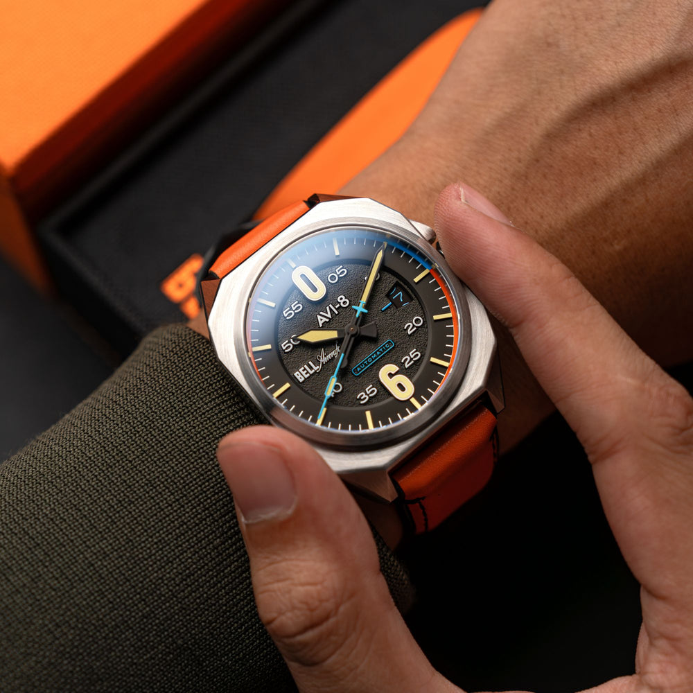 Graphite Black | Bell X-1 Machbuster Automatic – AVI-8 Timepieces