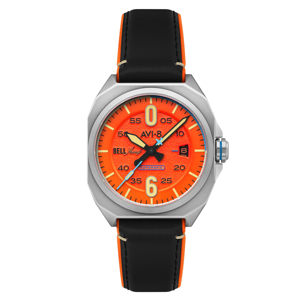 Retro Orange | Bell X-1 Machbuster Automatic – AVI-8 Timepieces