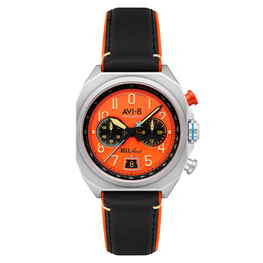 ୨ৎ 様 Aviation Blue | Bell X-1 Machbuster Chronograph – AVI-8 Timepieces