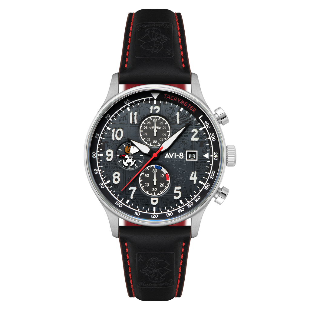アカイ Ace Black | Hawker Hurricane Classic Chronograph Peanuts Snoopy