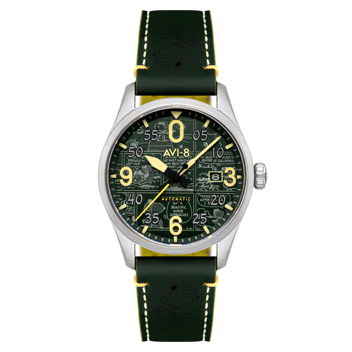 Aviator Green | Spitfire Smith Automatic Peanuts Snoopy Flying Ace