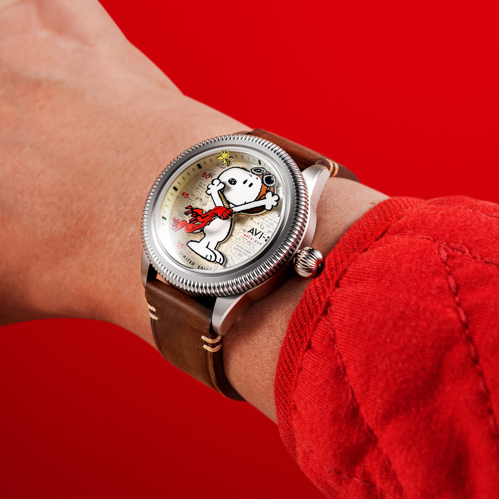 AVI-8 世界250本限定 ピーナッツコラボ フライングエース クロノグラフ