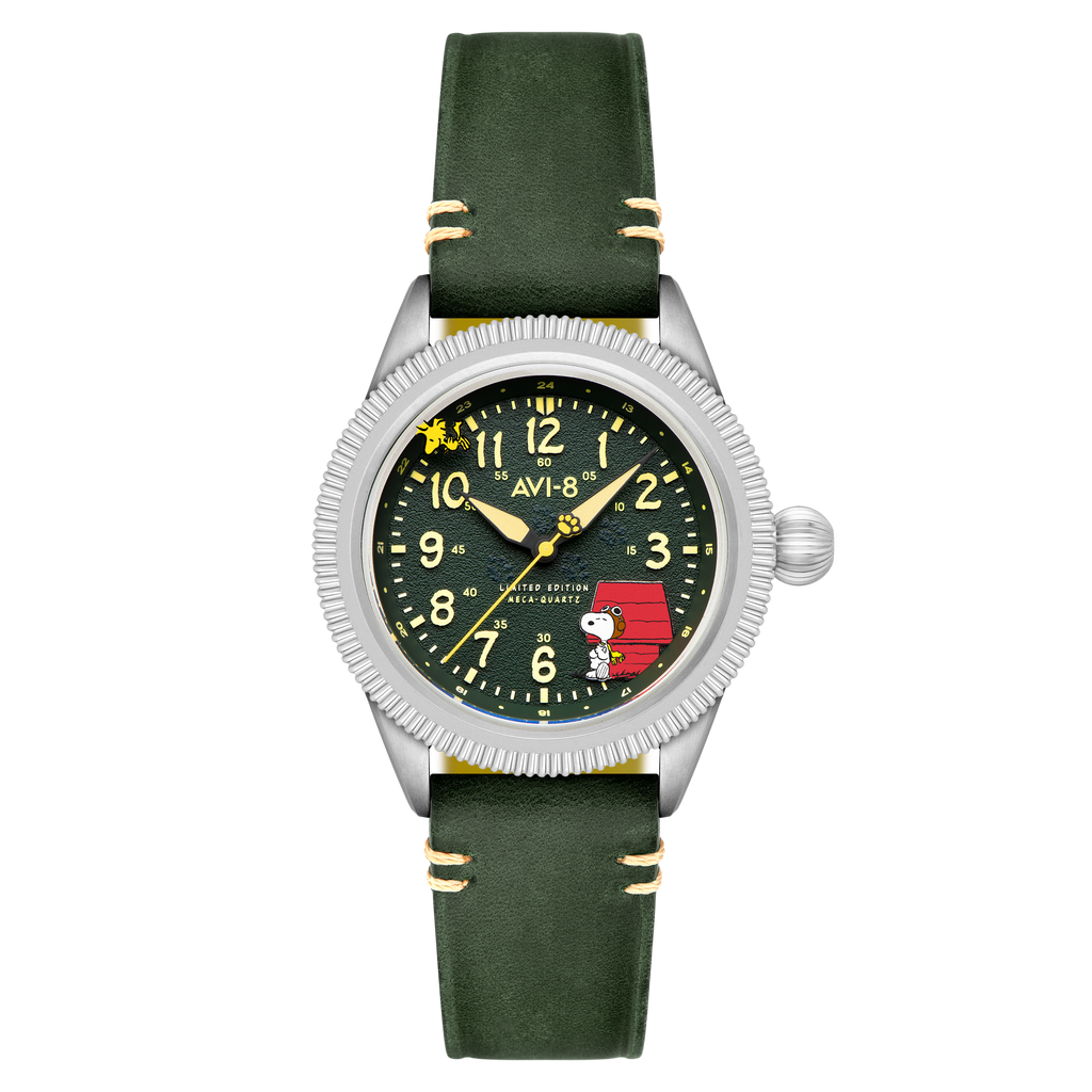 Doghouse Green | Flyboy Airmaster 40 Meca-Quartz Peanuts Snoopy
