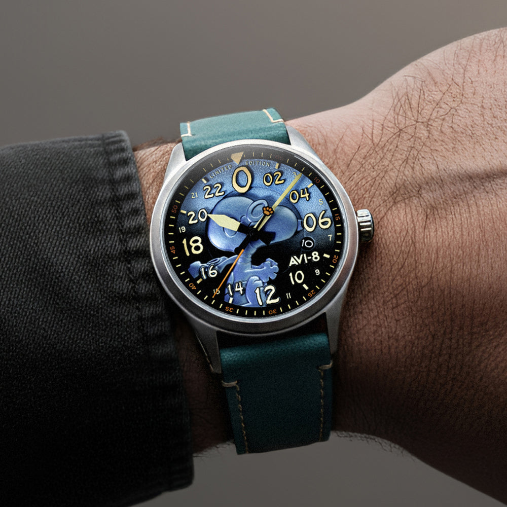 Azure Blue | Spitfire Peanuts Snoopy Flying Ace 24 Hour Automatic