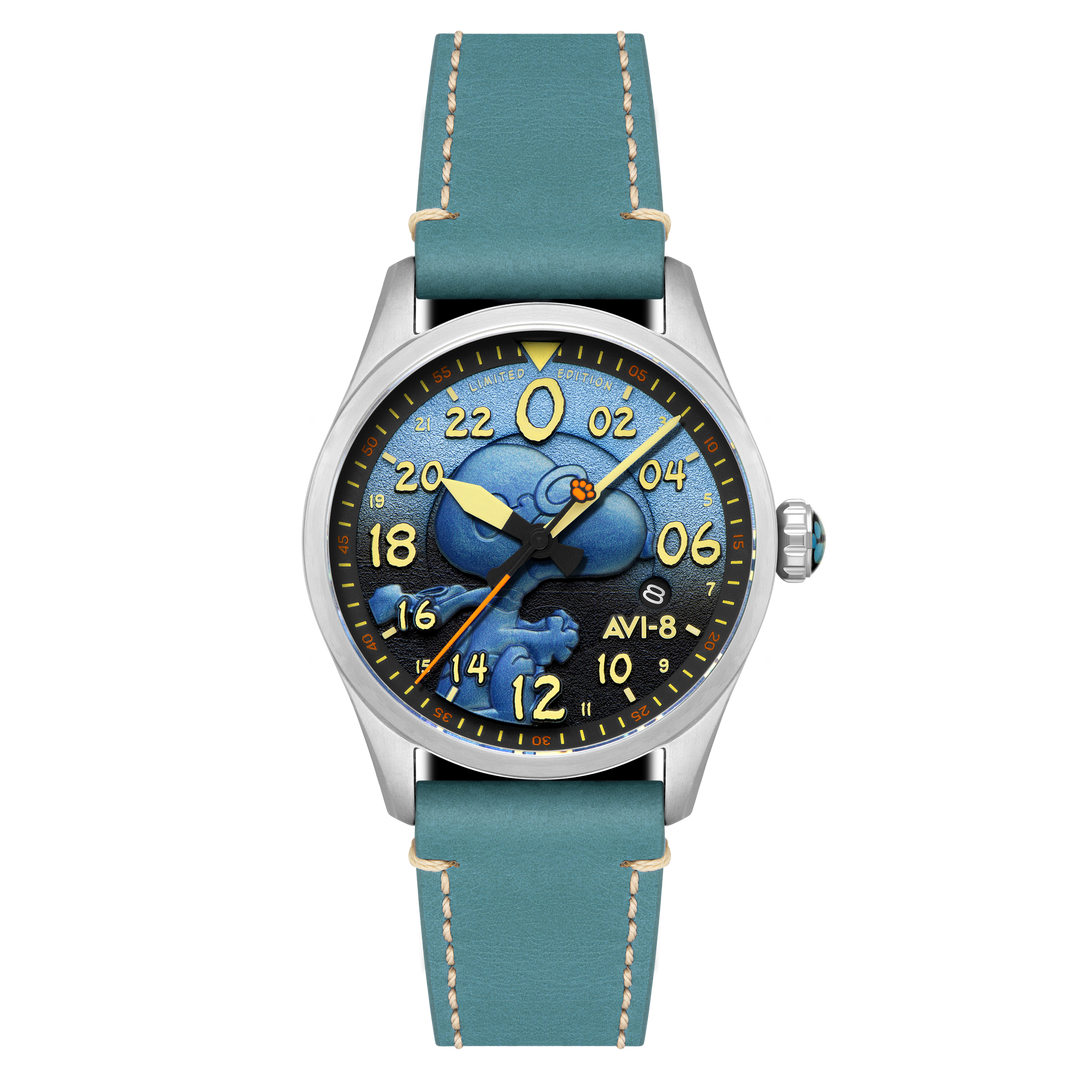 Azure Blue | Spitfire Peanuts Snoopy Flying Ace 24 Hour Automatic