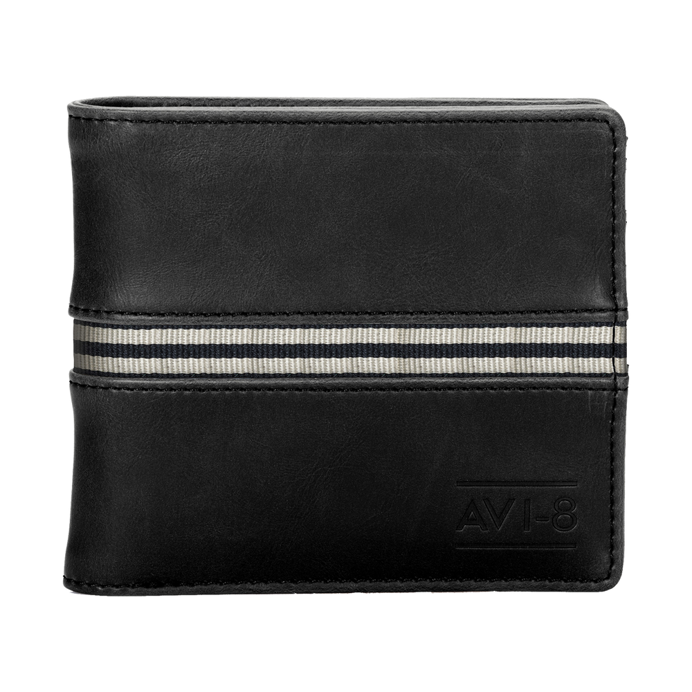 Black Strap-Bilfold Wallet 1