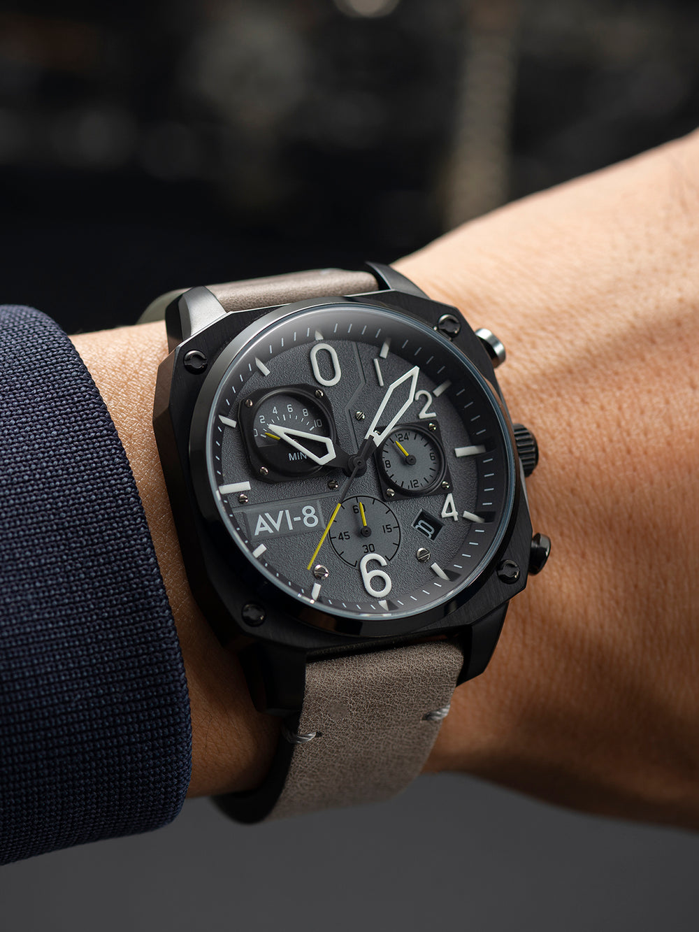 Deep Green Black | Hawker Hunter Retrograde Chronograph – AVI-8