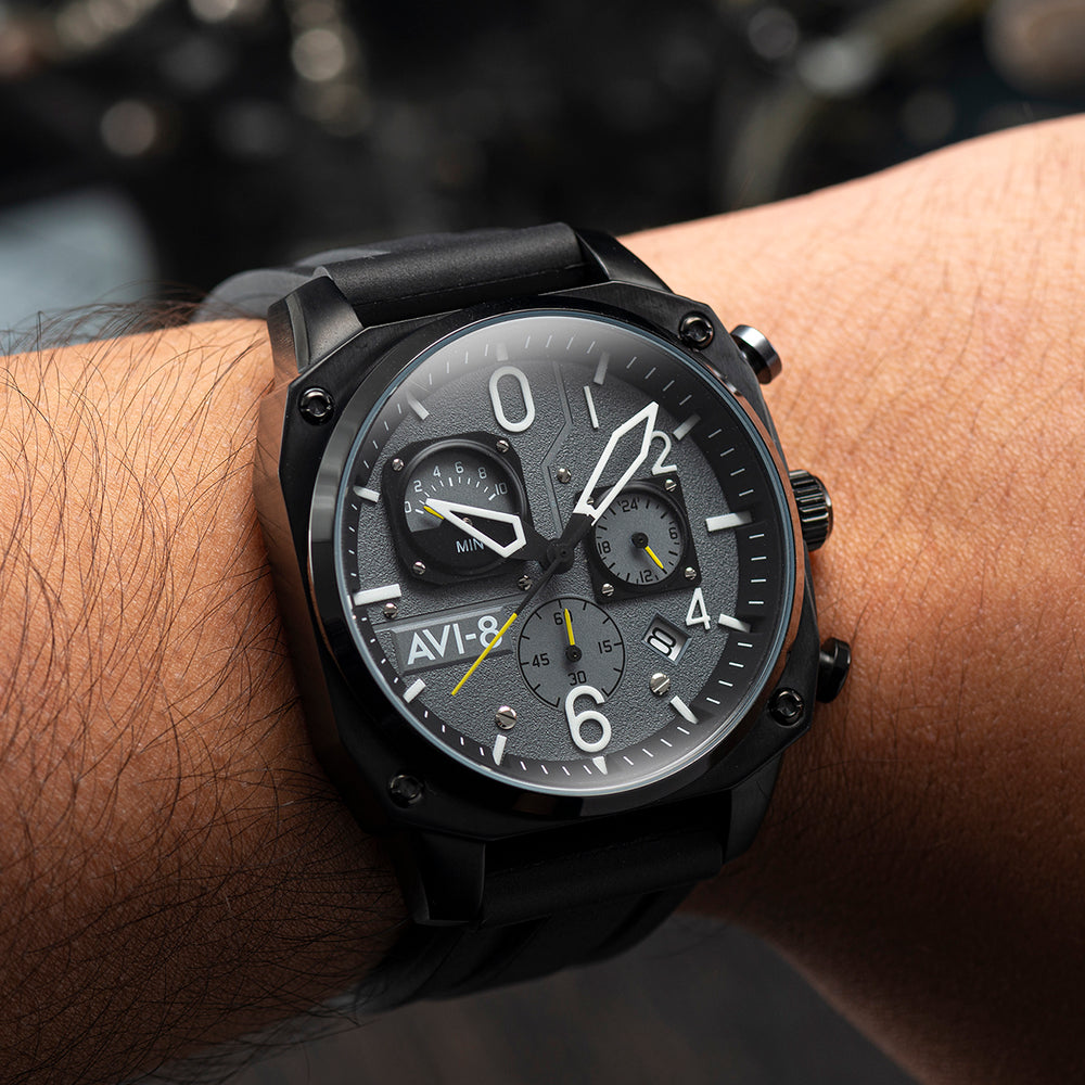 TACTICAL BLACK RETROGRADE CHRONOGRAPH 2