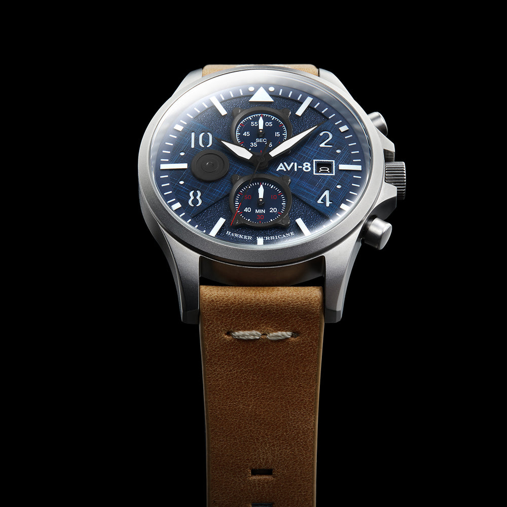 NAVY TAN BULMAN CHRONOGRAPH 4