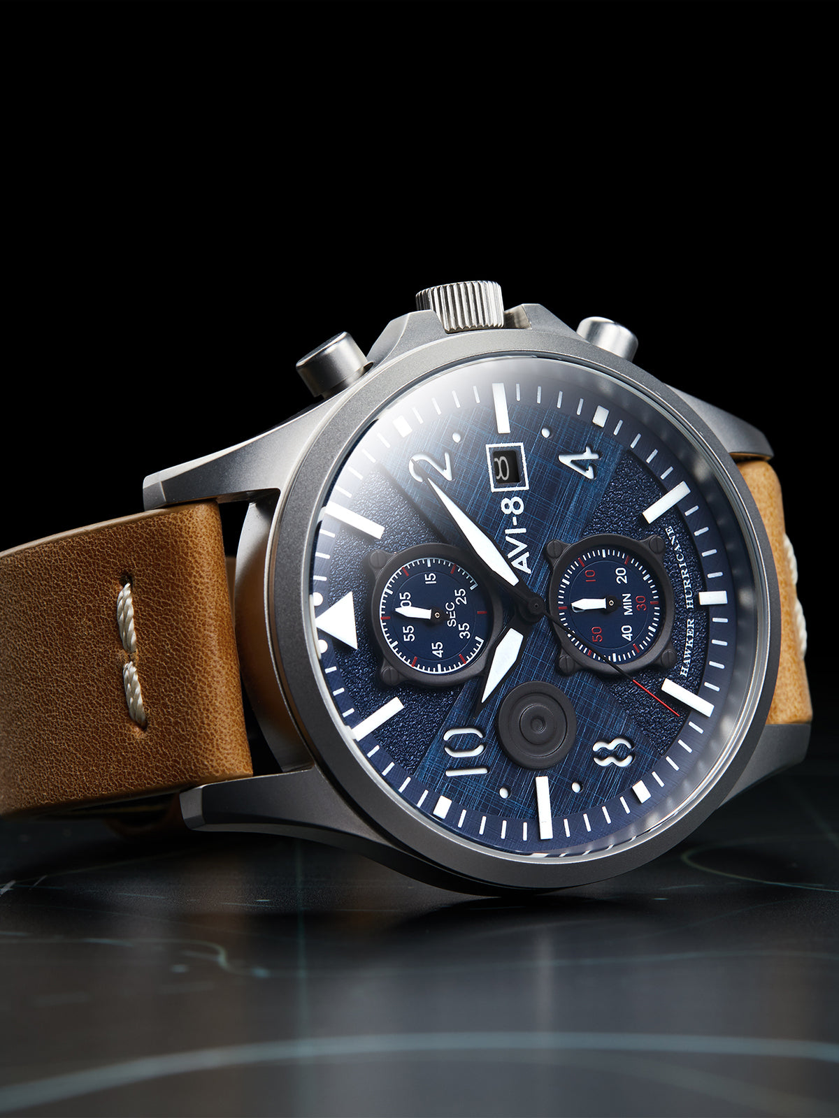 NAVY TAN BULMAN CHRONOGRAPH 5