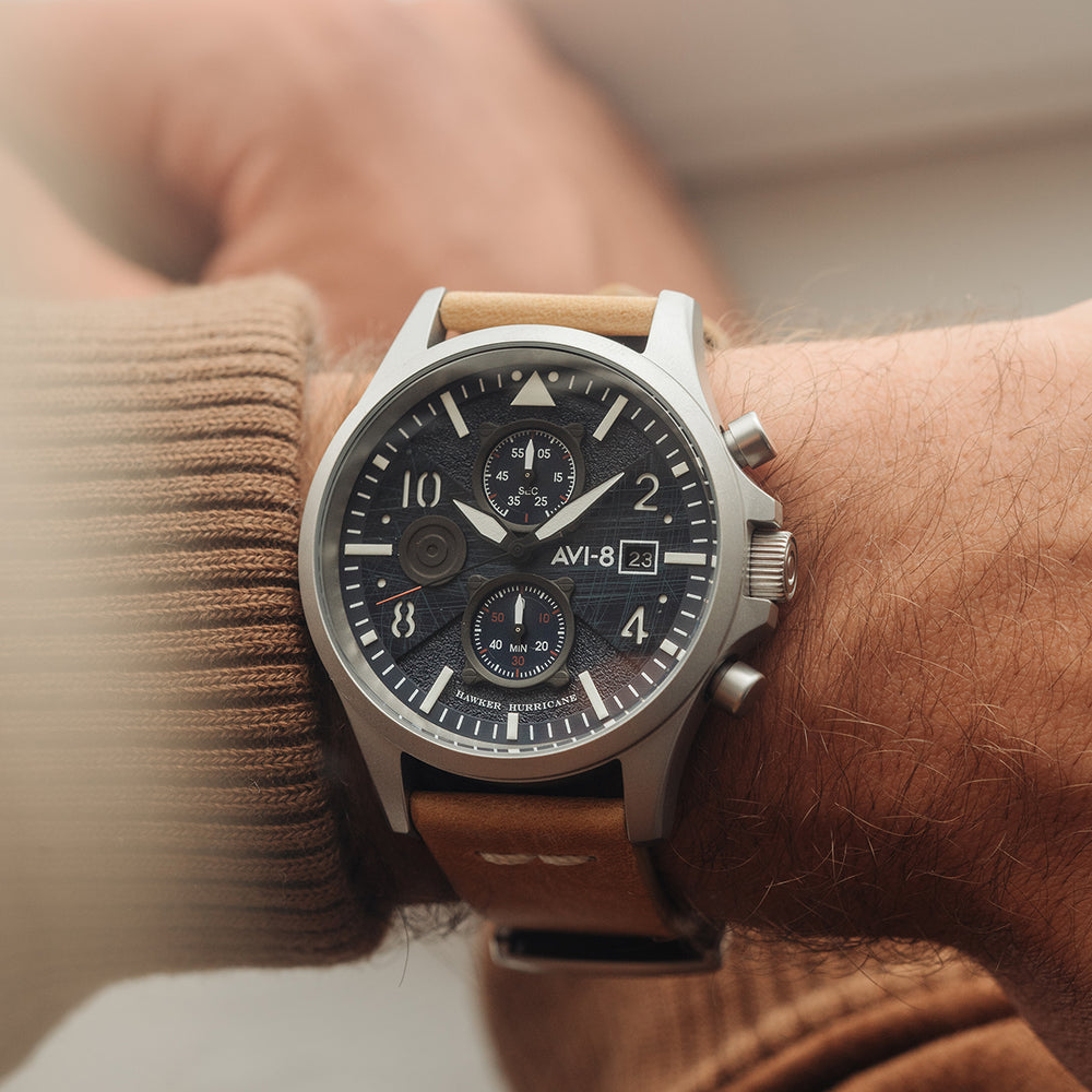 NAVY TAN BULMAN CHRONOGRAPH 2