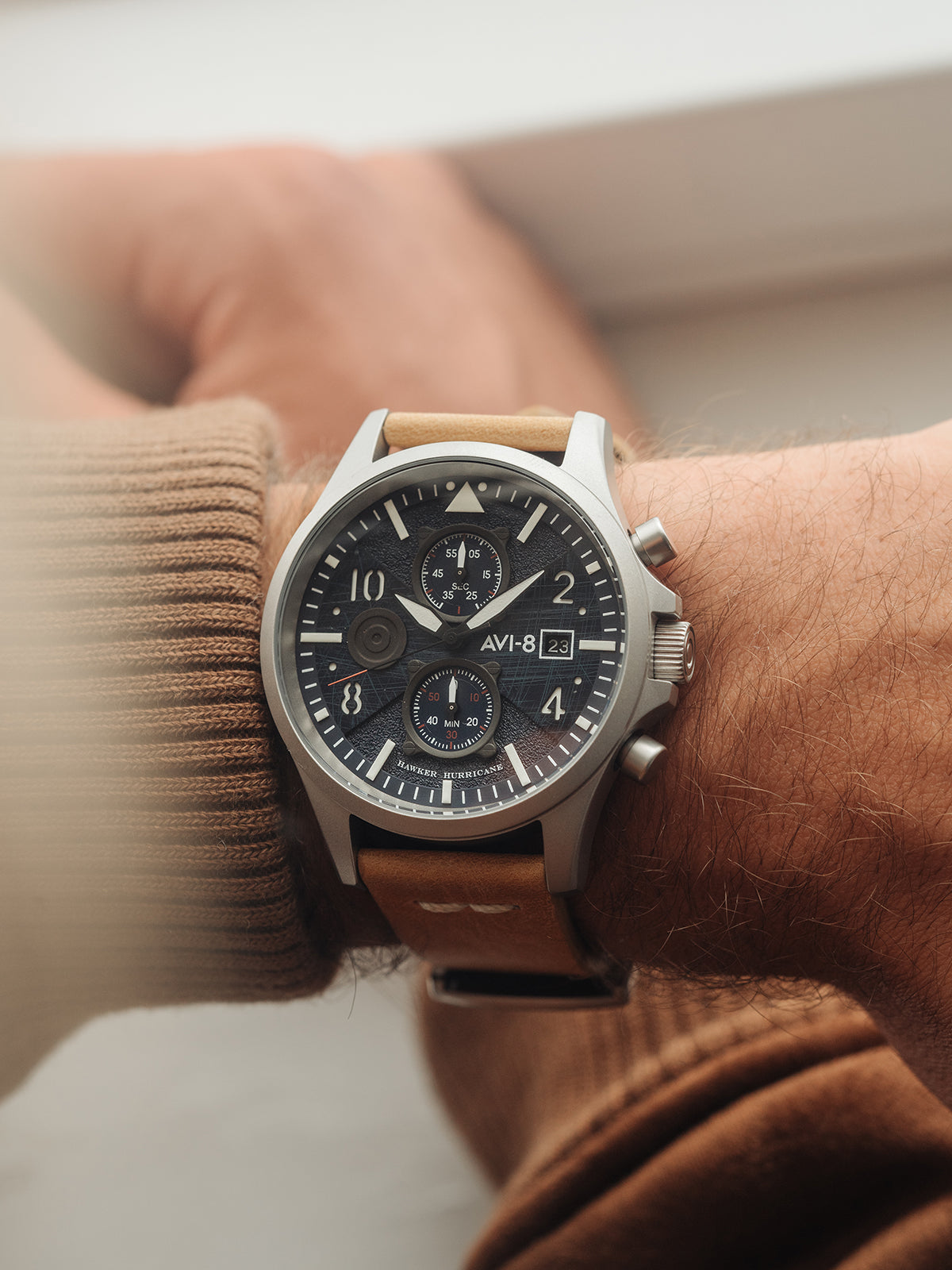 NAVY TAN BULMAN CHRONOGRAPH 2