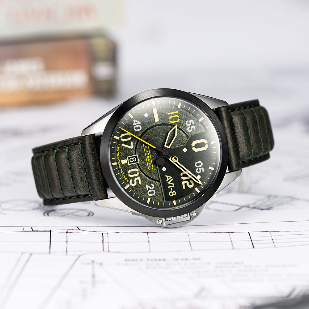 Greentree | P51 Mustang Hitchcock Automatic – AVI-8 Timepieces