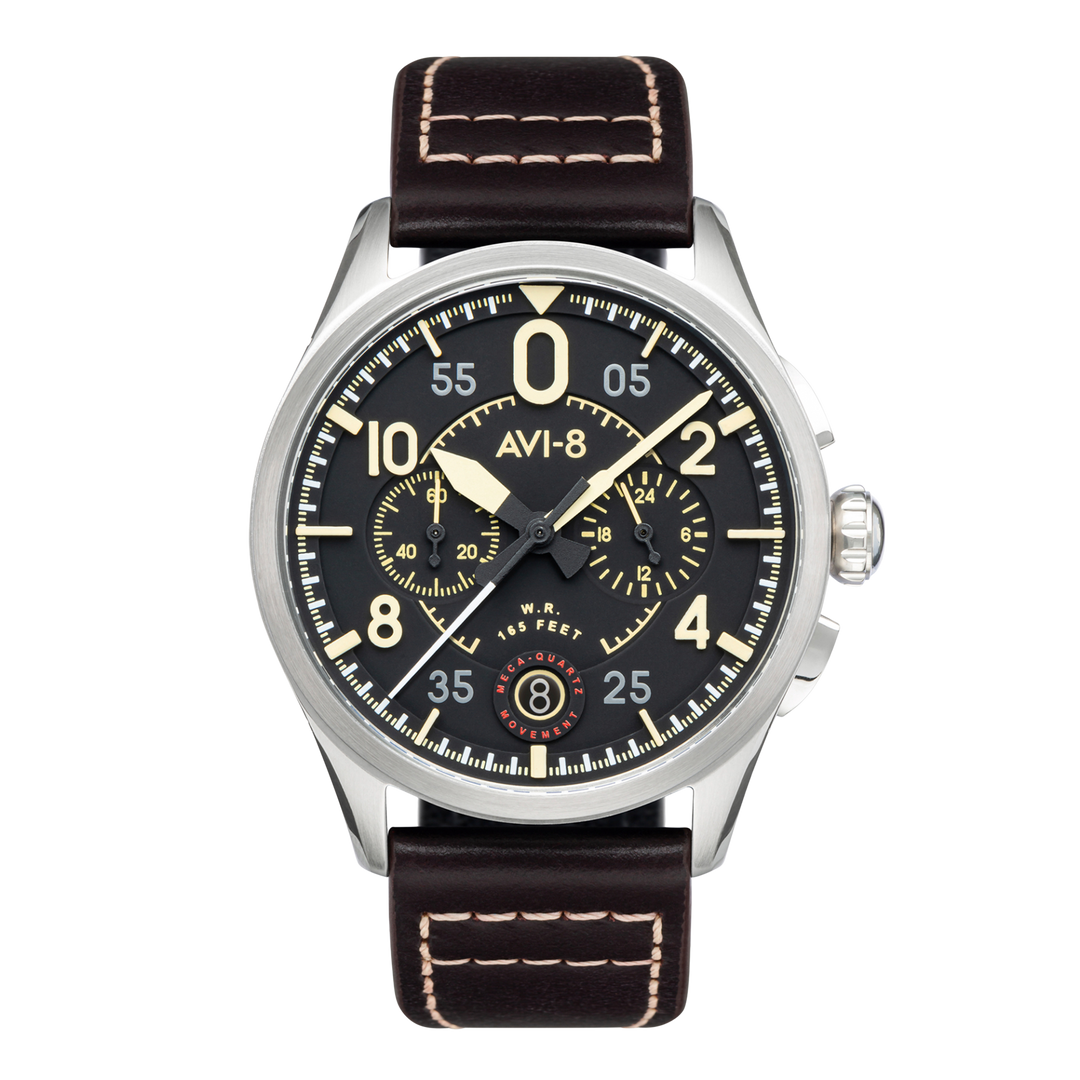 AVI-8 Lancaster Bomber AV-4024-02 Orologio da Polso Uomo Crono al Quarzo - 2S Time AVI-8 Lancaster Bomber AV-4024-02 Orologio da Polso Uomo Crono al Quarzo - 2S Time