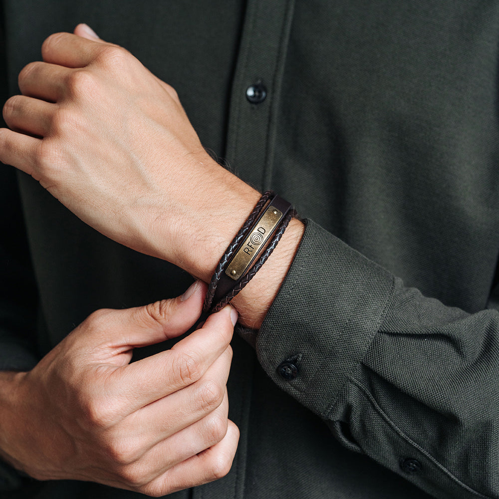 RFD PLATE BROWN BRACELET 2